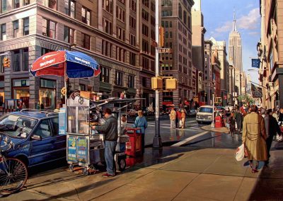 "5th Ave.and 17th St." oil/linen 18x24"