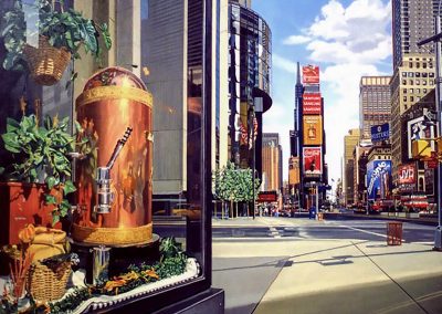 "Coffee" oil/linen 40x44" Private Collection