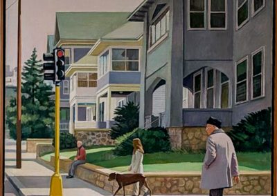"Summit Avenue" 1976 oil/linen